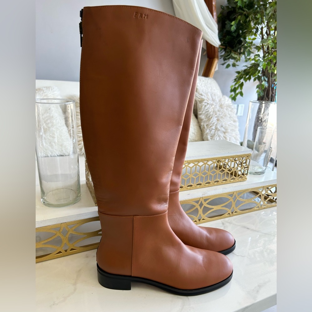 Frame - Knee Boots - Le Ramsey -  Knee-High  Tobacco Size right:39 / left:38.5